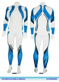 Гоночный комбинезон TECSO SK500  бело-синий (цена по суперакции)