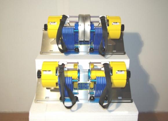 Сравнение габаритов и вида обычного тренажера Erclolina и Erclina двойная сила