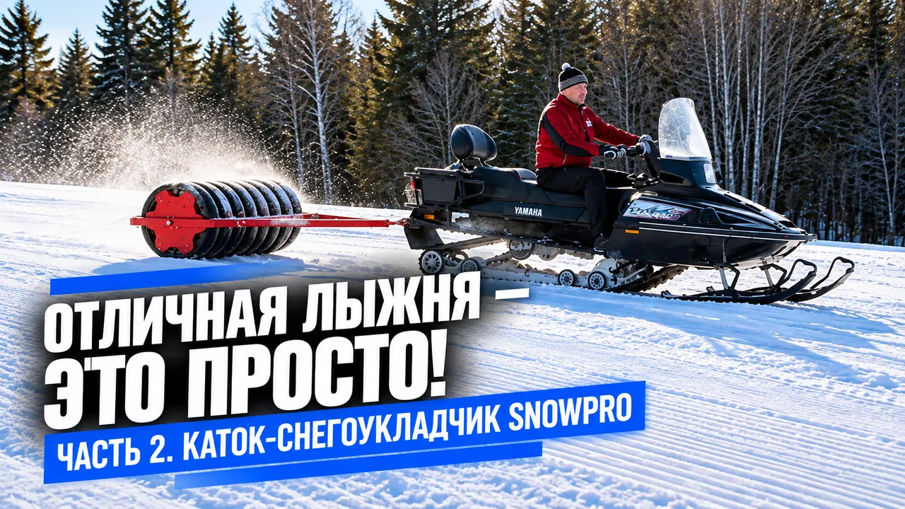 Отличная лыжня — это просто! Часть 2. Каток-снегоукладчик SnowPro